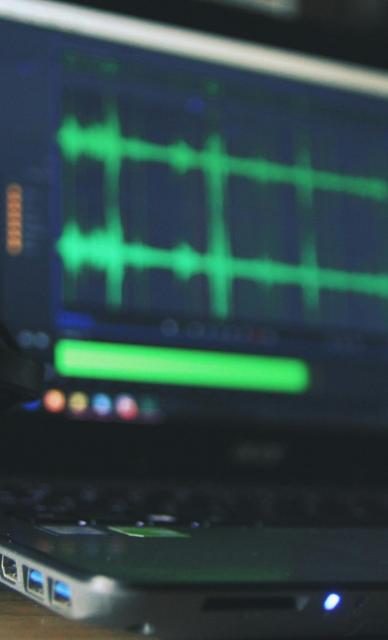 podcast stock 3 microphone recording