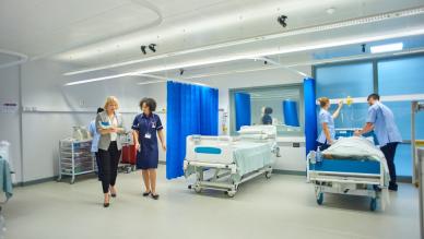 healthcare staff in hospital